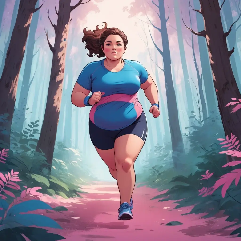 Mujer corriendo al aire libre para reducir el cortisol y estimular el cerebro, mejorando el rendimiento cognitivo y la capacidad de aprendizaje.