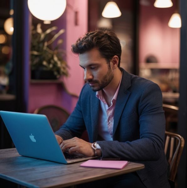 Hombre estudiando de forma retoma gracias a la flexibilidad horaria de la educación online