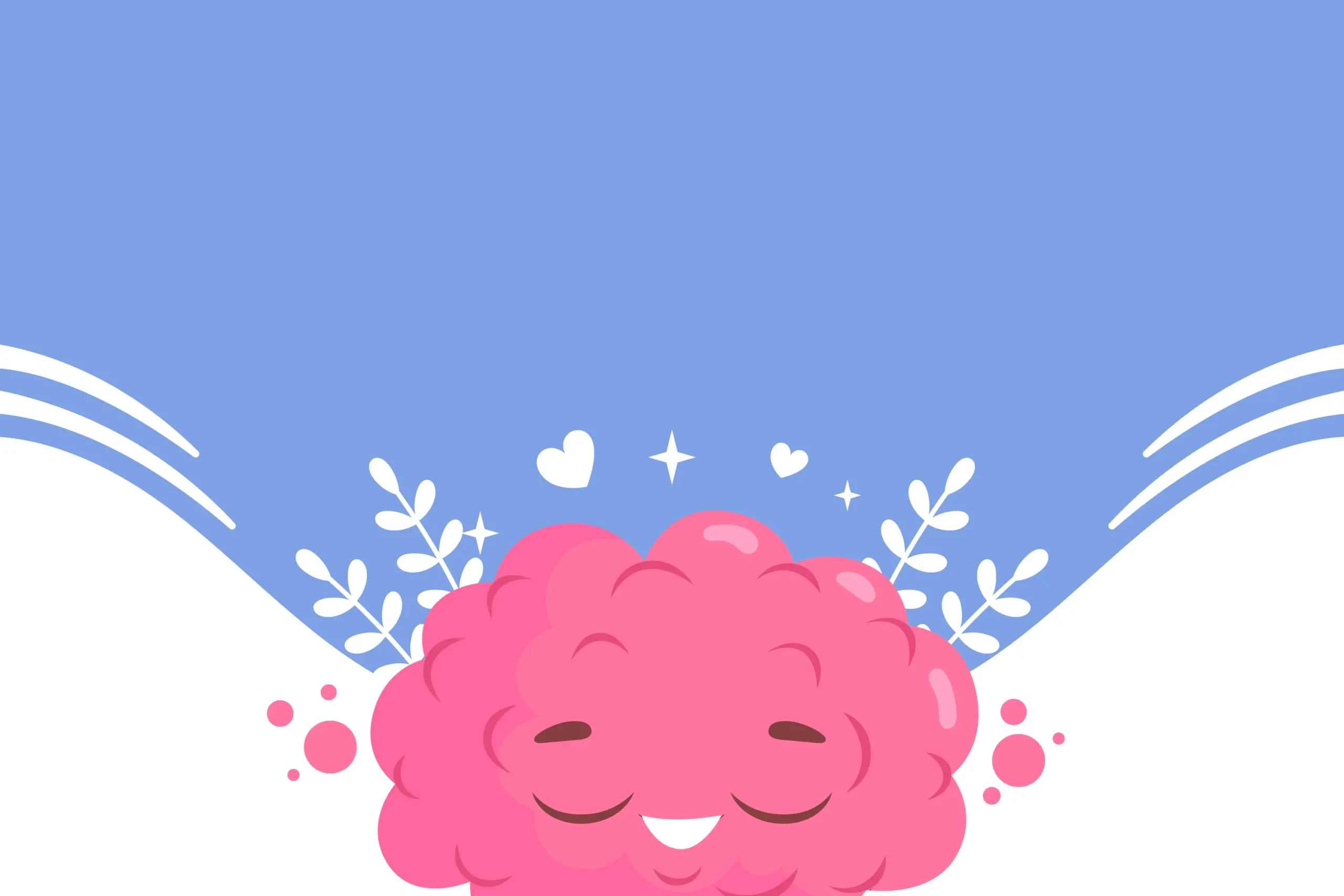 Imagen de un cerebro meditando, para reducir el cortisol y mejorar el aprendizaje.